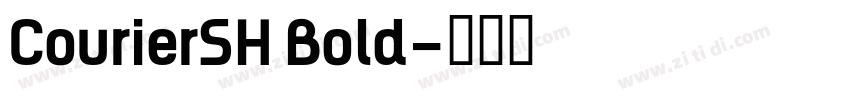 CourierSH Bold字体转换